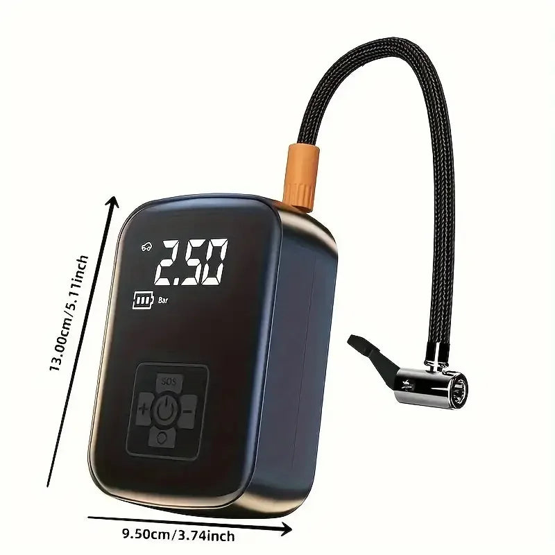 Mini Compressor Digital Bomba De Encher Pneus Portátil Para Carro Bicicleta